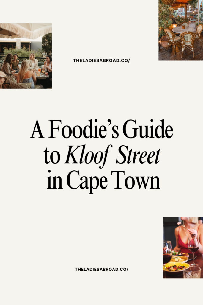 Kloof Street restaurants and bars